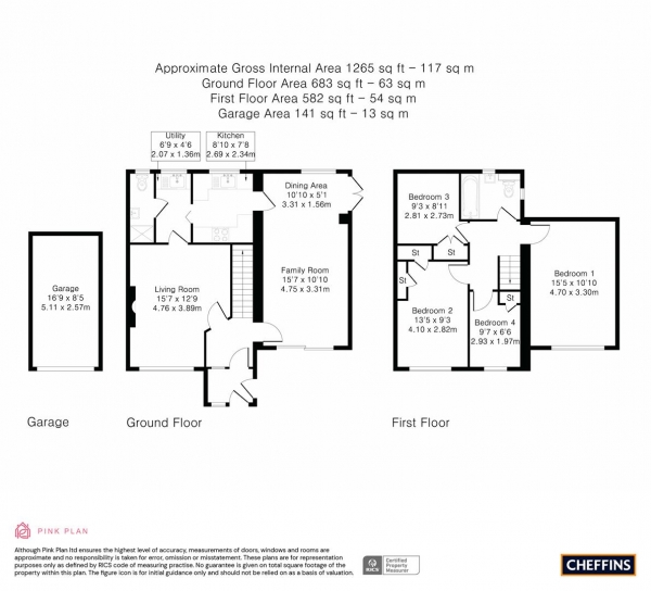 Floor Plan Image for 4 Bedroom Semi-Detached House for Sale in Wakelin Avenue, Sawston