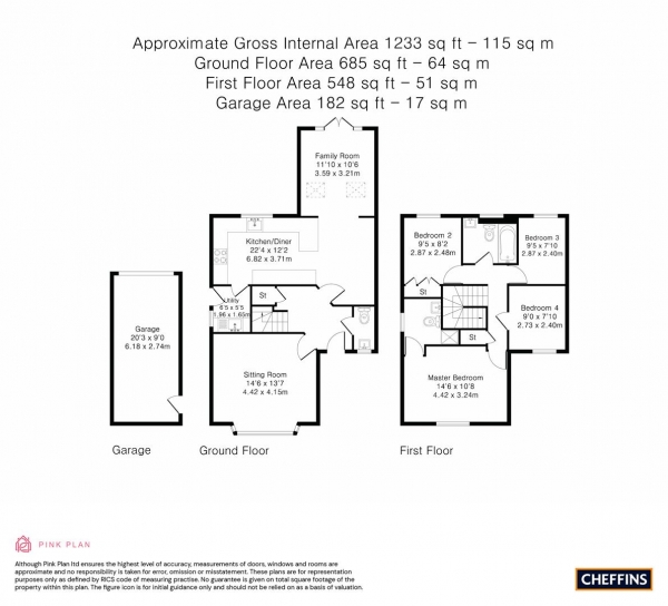 Floor Plan Image for 4 Bedroom Detached House for Sale in Pyrethrum Way, Willingham