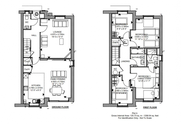 Floor Plan Image for 4 Bedroom Semi-Detached House for Sale in Priory Close, Royston