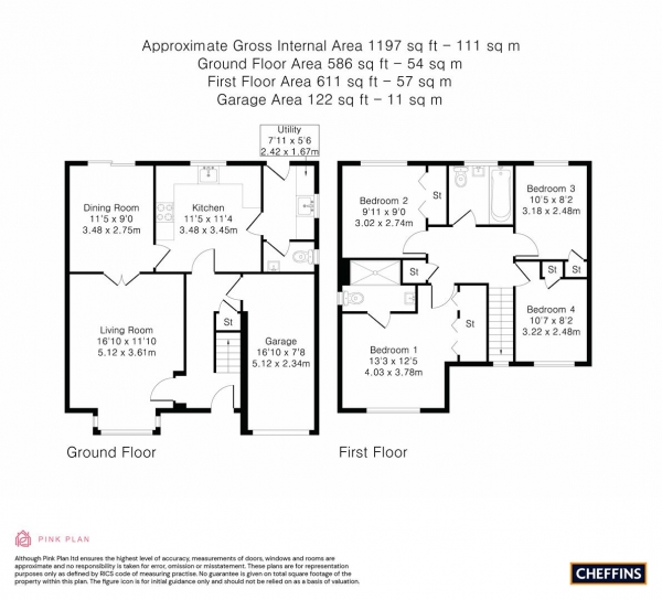 Floor Plan Image for 4 Bedroom Detached House for Sale in Tannery Road, Sawston