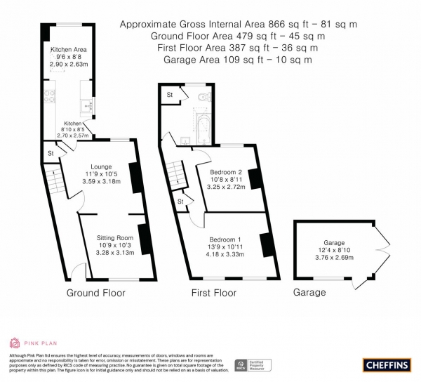 Floor Plan Image for 2 Bedroom End of Terrace House for Sale in Argyle Street, Cambridge