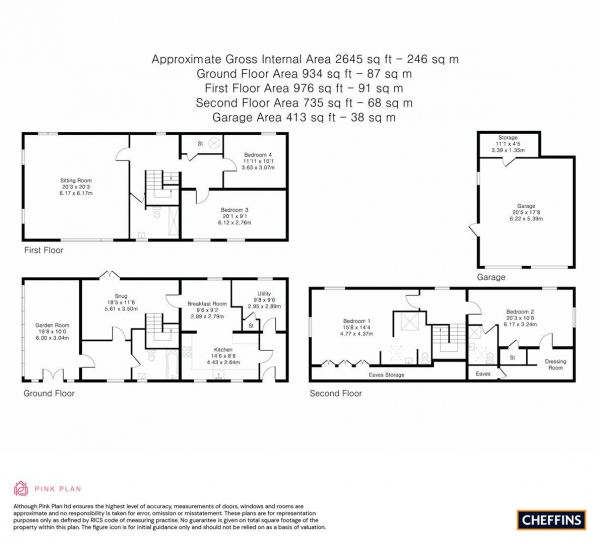 Floor Plan Image for 4 Bedroom Detached House for Sale in Mill Lane, Linton