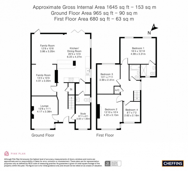 Floor Plan Image for 4 Bedroom Semi-Detached House for Sale in Bishops Road, Trumpington