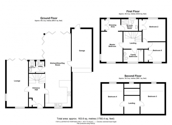 Floor Plan Image for 5 Bedroom Detached House for Sale in Victoria Way, Melbourn