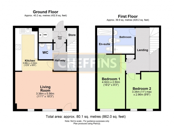 Floor Plan Image for 2 Bedroom Duplex to Rent in Fitzgerald Place, Cambridge