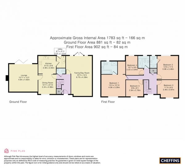 Floor Plan Image for 5 Bedroom Detached House for Sale in Rushden Road, Sandon