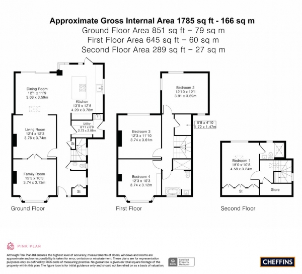 Floor Plan Image for 4 Bedroom Semi-Detached House for Sale in Metcalfe Road, Cambridge