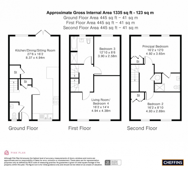 Floor Plan Image for 4 Bedroom Semi-Detached House for Sale in Bourneys Manor Close, Willingham