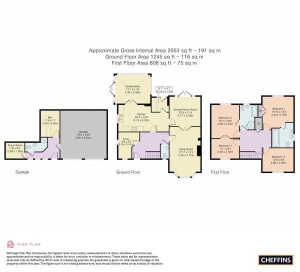 Floor Plan Image for 4 Bedroom Detached House for Sale in Jacksons Lane, Reed