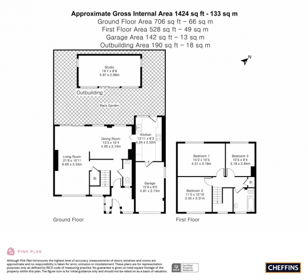 Floor Plan Image for 3 Bedroom Semi-Detached House for Sale in Beaumont Road, Cambridge