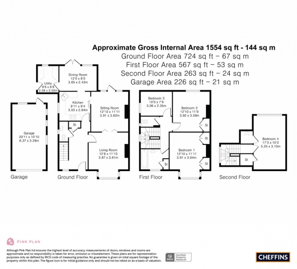 Floor Plan Image for 4 Bedroom Semi-Detached House for Sale in Belvoir Road, Cambridge