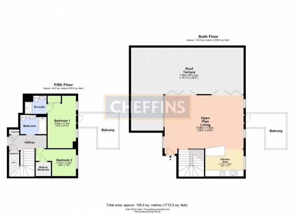 Floor Plan Image for 2 Bedroom Duplex to Rent in Glenalmond Avenue, Cambridge