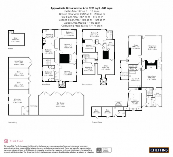 Floor Plan Image for 8 Bedroom Detached House for Sale in Middle Street, Thriplow, Royston