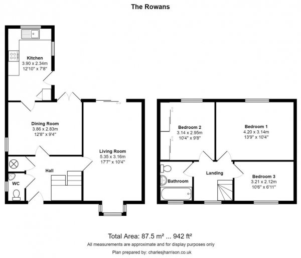 Floor Plan Image for 3 Bedroom Detached House for Sale in The Rowans, Milton