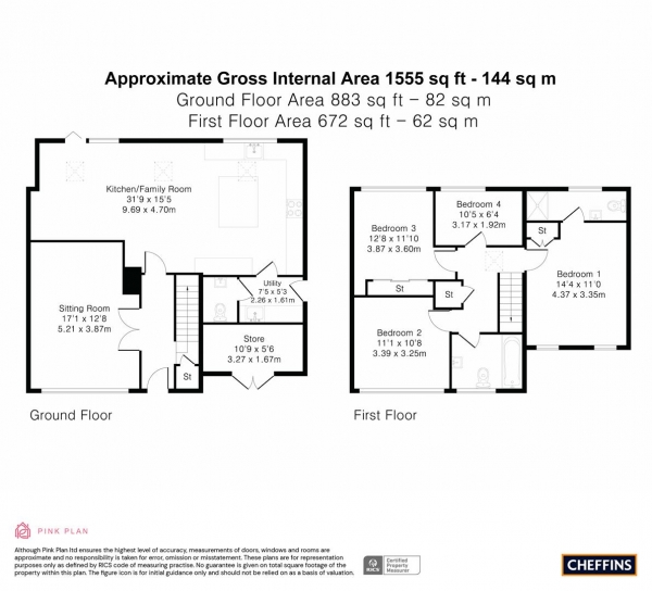 Floor Plan Image for 4 Bedroom Semi-Detached House for Sale in Carlton Rise, Melbourn