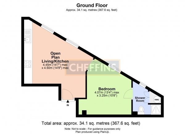 Floor Plan Image for 1 Bedroom Flat to Rent in Victoria Road, Cambridge