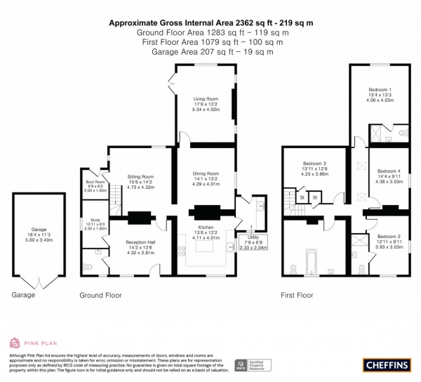 Floor Plan Image for 4 Bedroom Detached House for Sale in Angle Lane, Shepreth, Royston