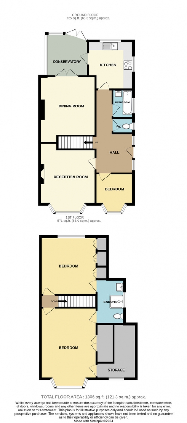 Floor Plan Image for 3 Bedroom Chalet for Sale in Anglesey Gardens, Carshalton