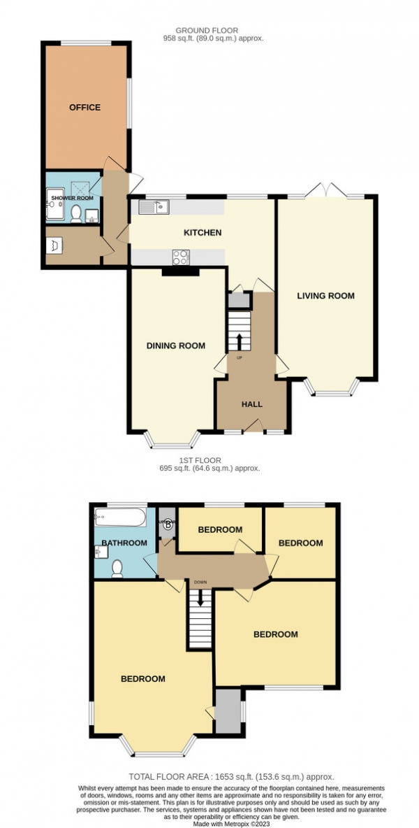 Floor Plan Image for 4 Bedroom Detached House for Sale in Buckingham Way, South Wallington