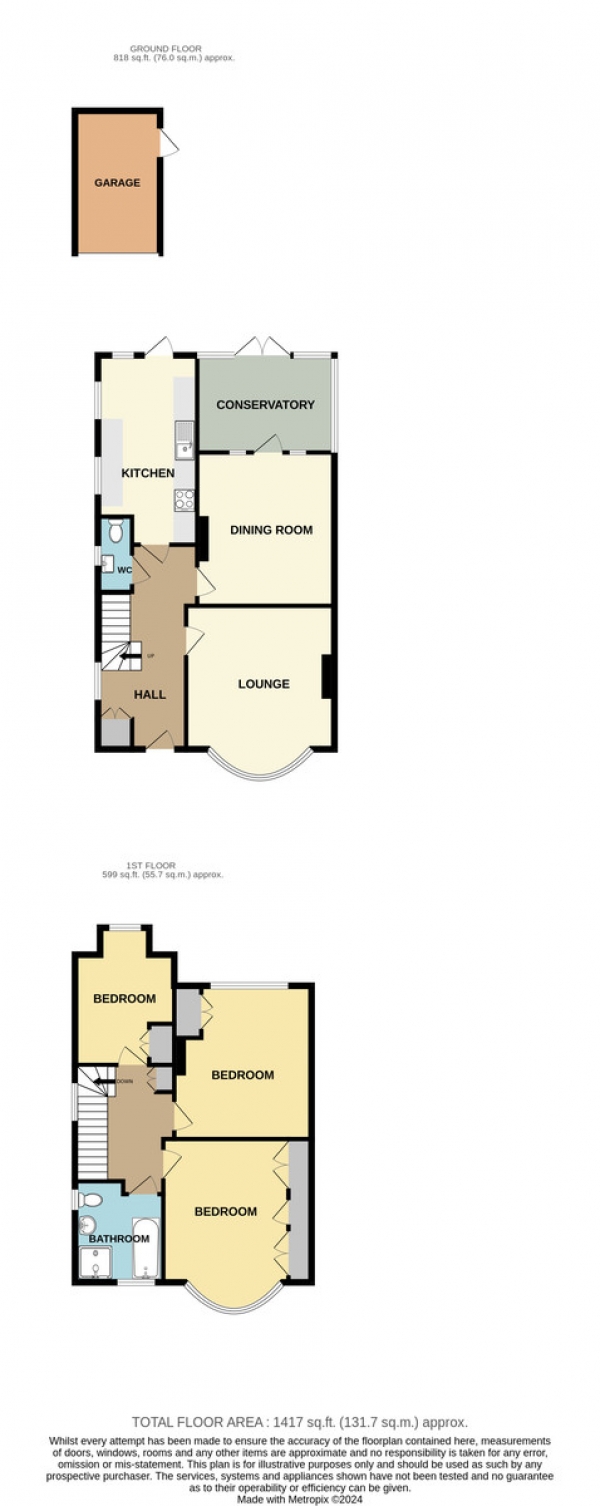 Floor Plan Image for 3 Bedroom Detached House for Sale in Ingleby Way, South Wallington