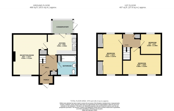 Floor Plan Image for 3 Bedroom Terraced House for Sale in Merebank Lane, Croydon