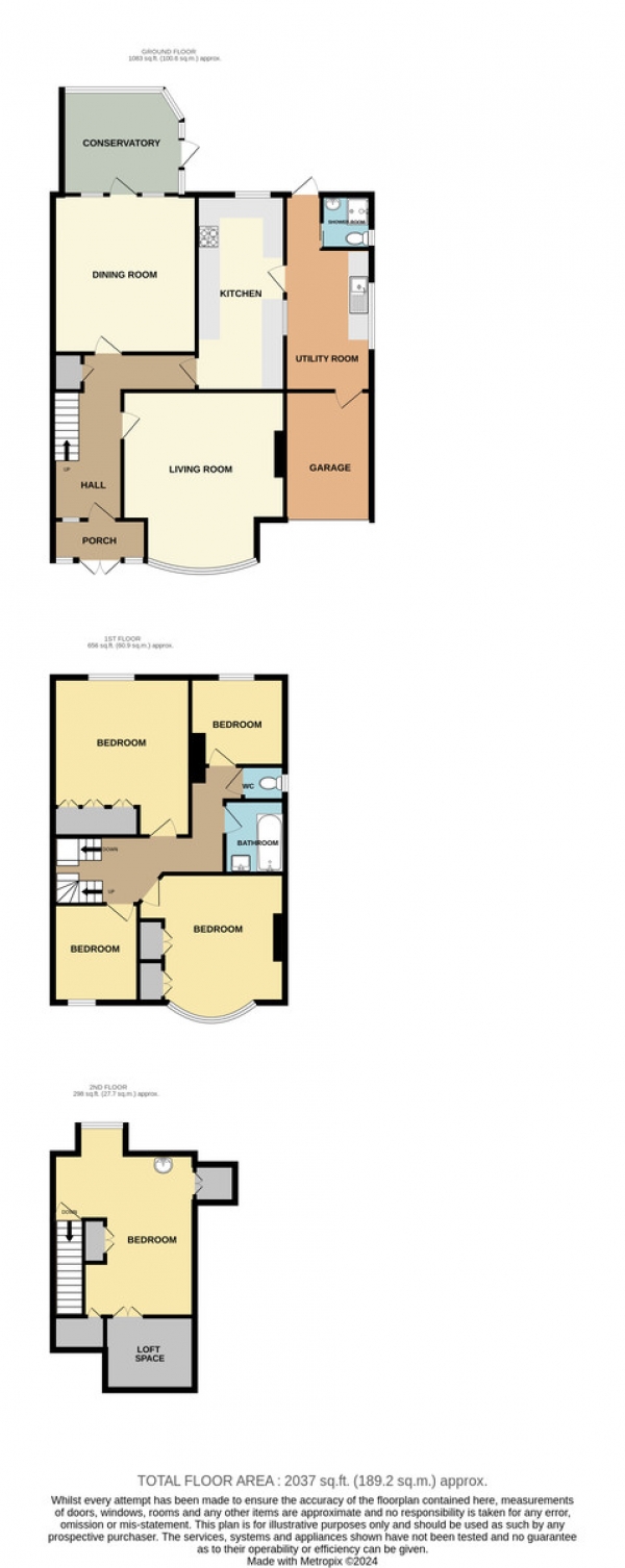 Floor Plan Image for 5 Bedroom Semi-Detached House for Sale in Sandy Lane South, South Wallington