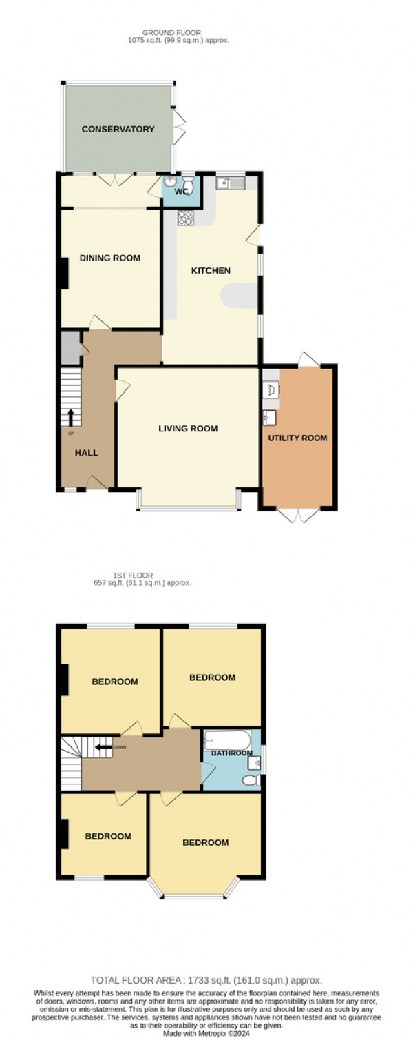 Floor Plan Image for 4 Bedroom Semi-Detached House for Sale in Montagu Gardens, Wallington