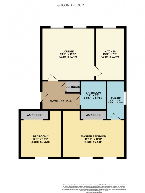 Floor Plan Image for 2 Bedroom Apartment for Sale in Annan Drive, Bearsden