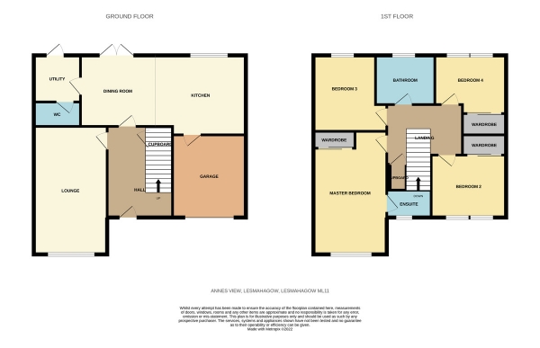 Floor Plan Image for 4 Bedroom Detached House for Sale in Sandpiper Common, Annes View, Lesmahagow