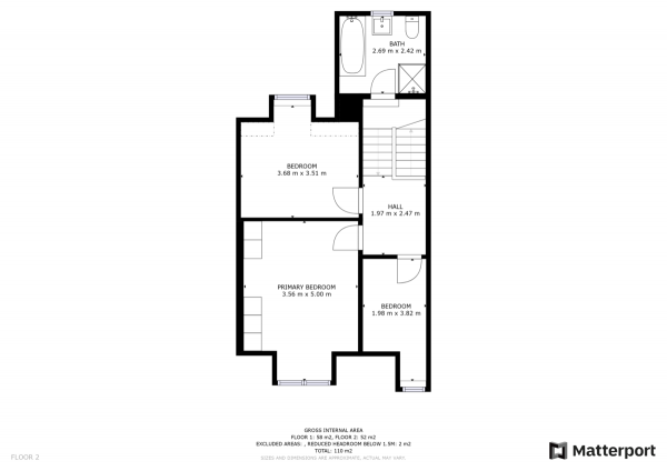 Floor Plan Image for 3 Bedroom Terraced House for Sale in Whitehill Ave, Stepps