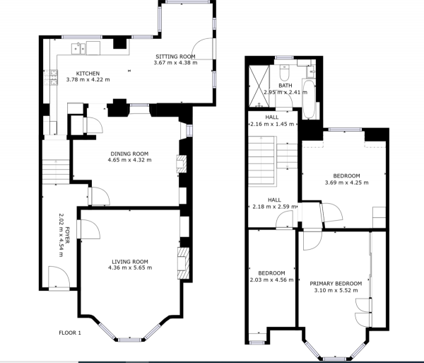 Floor Plan Image for 3 Bedroom Semi-Detached House for Sale in Whitehill Farm Road, Stepps