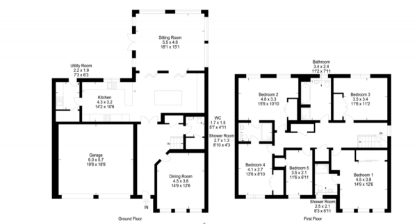 Floor Plan Image for 5 Bedroom Detached House for Sale in Cortmalaw Cres, Robroyston