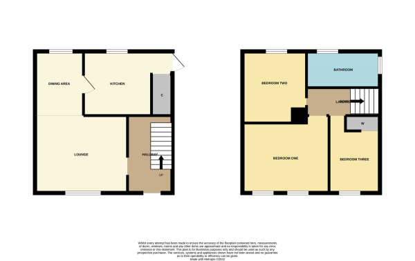 Floor Plan Image for 3 Bedroom Semi-Detached House for Sale in Waverley Crescent, Kirkintilloch