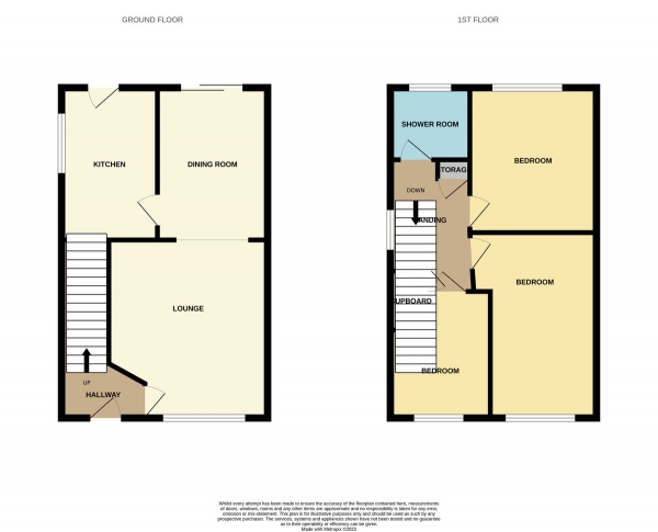 Floor Plan Image for 3 Bedroom Semi-Detached House for Sale in Carron Crescent, Lenzie, Glasgow