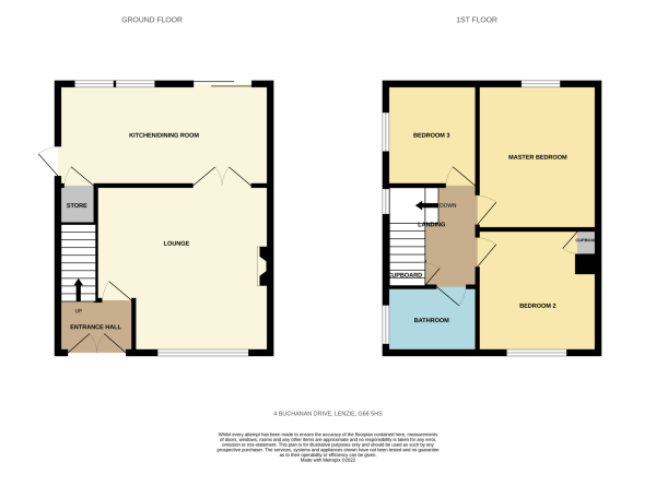 Floor Plan Image for 3 Bedroom Semi-Detached House for Sale in Buchanan Drive, Lenzie