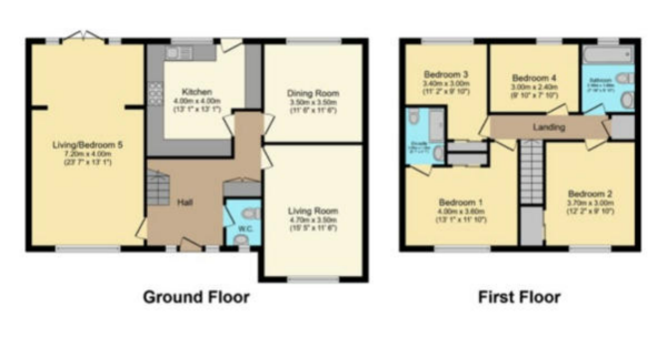 Floor Plan for 4 Bedroom Detached House for Sale in Pleamuir Place, Balloch, G68, 9DJ - Offers Over &pound280,000