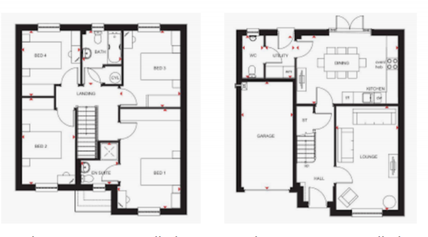 Floor Plan Image for 4 Bedroom Detached House for Sale in Oykel Drive, Robroyston