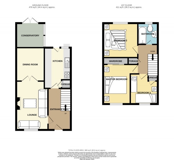 Floor Plan Image for 3 Bedroom Semi-Detached House for Sale in Pinewood Avenue, Lenzie