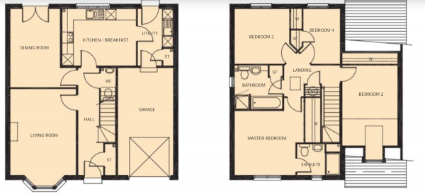 Floor Plan Image for 4 Bedroom Detached House for Sale in Cortmalaw Ave, Robroyston, Glasgow