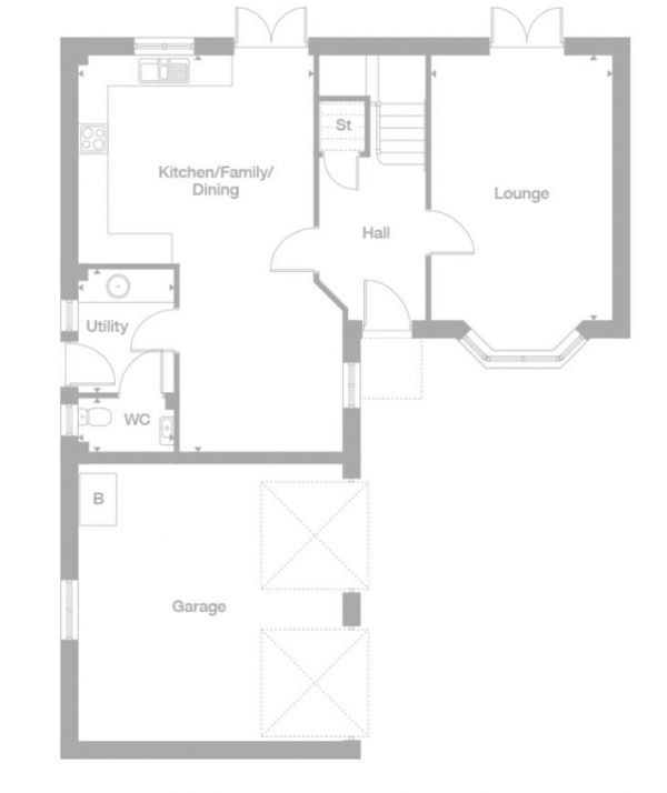 Floor Plan Image for 4 Bedroom Detached House for Sale in Dochart Ave, Robroyston, Glasgow