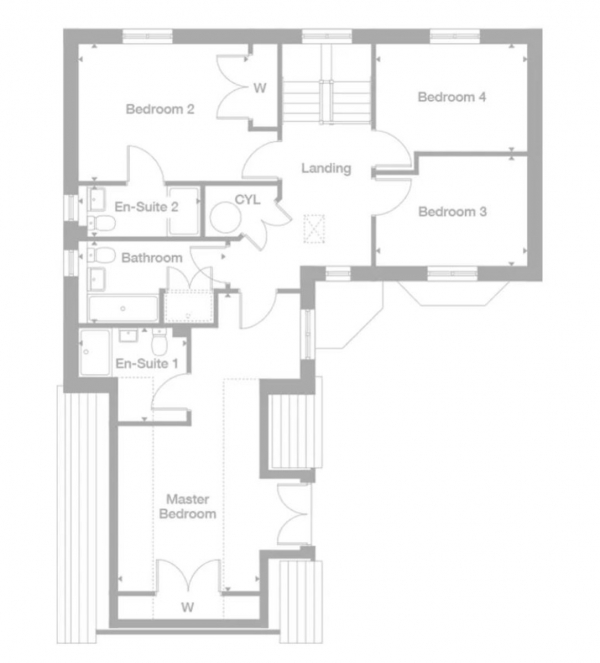 Floor Plan Image for 4 Bedroom Detached House for Sale in Dochart Ave, Robroyston, Glasgow