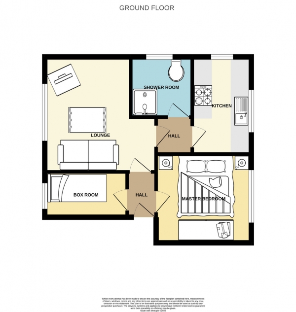 Floor Plan Image for 2 Bedroom Apartment for Sale in Haystack Place, Lenzie