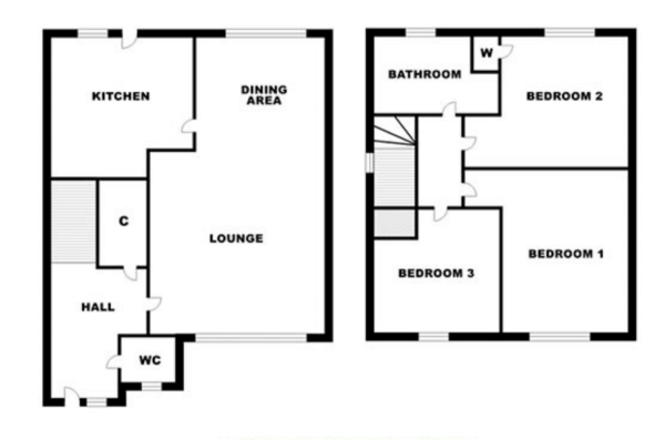 Floor Plan Image for 3 Bedroom Semi-Detached House for Sale in Dunalister Drive, Stepps