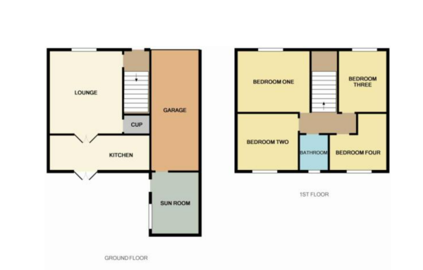 Floor Plan Image for 4 Bedroom Semi-Detached House for Sale in Ingleneuk Ave, Millerston