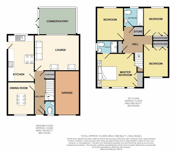 Floor Plan Image for 4 Bedroom Detached House to Rent in Waverley Park, Kirkintilloch, Glasgow