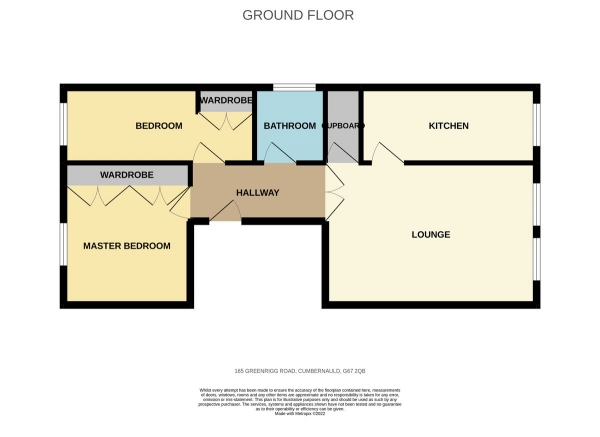 Floor Plan Image for 2 Bedroom Apartment for Sale in Greenrig Road, Cumbernauld, Glasgow