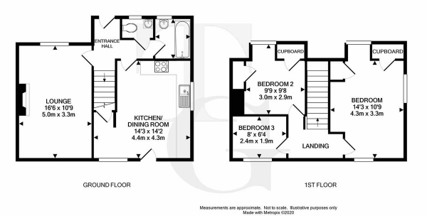 Floor Plan Image for 3 Bedroom Detached House for Sale in The Spur,Wickham,Wickham