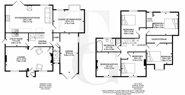 Floor Plan Image for 5 Bedroom Detached House for Sale in Sunnyside Cottage,Liberty Road,Newtown