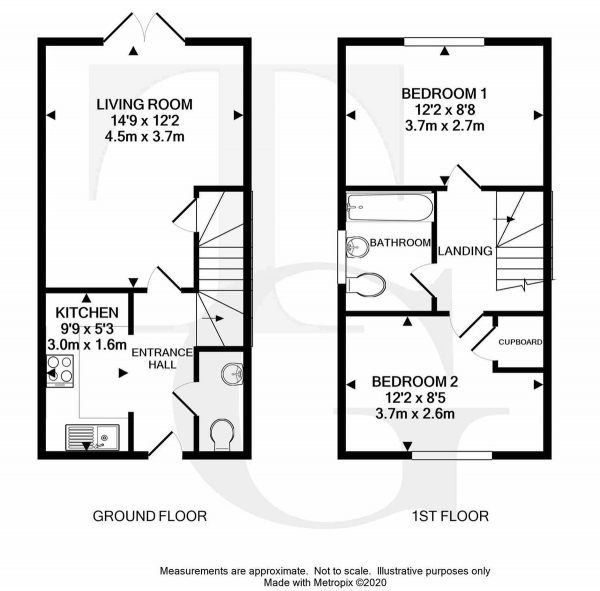 Floor Plan Image for 2 Bedroom Detached House for Sale in Little Frenchies Field,Denmead,Denmead