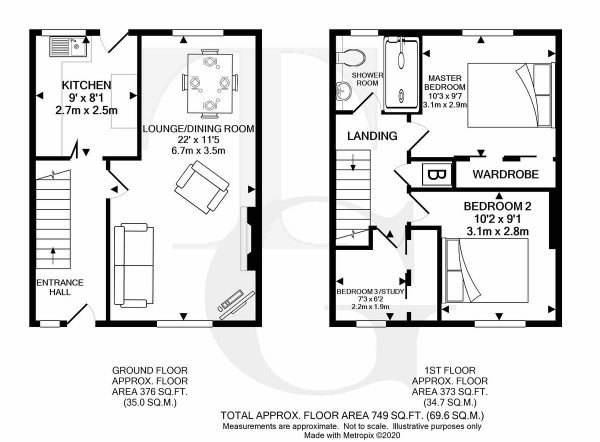 Floor Plan Image for 3 Bedroom Detached House for Sale in Park Farm Avenue,Fareham